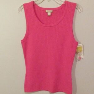 Nordstrom Sleeveless Pink Stretch Top, NWT, Size M
